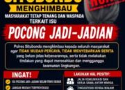 Polres Situbondo Imbau Warga Tetap Tenang Sikapi Isu “Pocong” yang Viral di Medsos