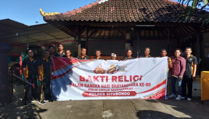 Sambut Hari Bhayangkara ke-80, Polres Situbondo Gelar Bakti Religi Serentak di Tempat Ibadah