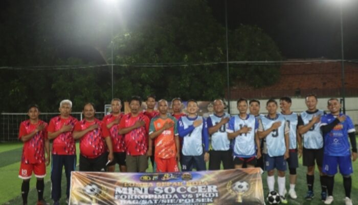 Polres Situbondo dan PKDI Perkuat Sinergi Melalui Pertandingan Mini Soccer