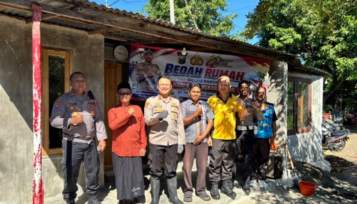 Bedah Rumah Jadi Kado Hari Bhayangkara ke-80 untuk Warga Kurang Mampu di Panarukan