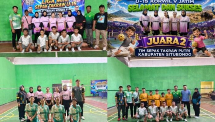 Tim PSTI Situbondo Raih Juara II Putri pada Liga Mini Sepak Takraw Korwil V Jawa Timur di Banyuwangi