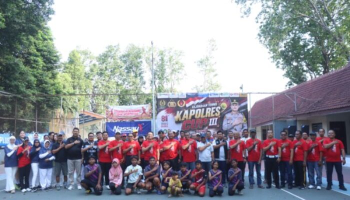 Kejuaraan Tenis Lapangan Kapolres Cup 3 Resmi Digelar, Wadah Pembinaan Atlet Tenis Situbondo