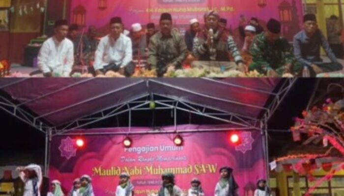 Maulid Nabi di SDN 2 Baderan, Camat Apresiasi Kebersamaan Sekolah dan Warga